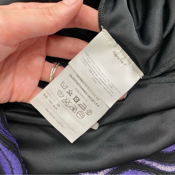 M Missoni Squiggly purple, green and yellow authentic knit dress size 38 NWT - Picture 10 of 10